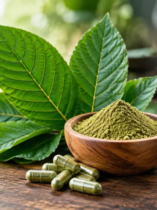 Infographic illustrating Understanding Kratom uses, side effects, and safety risks